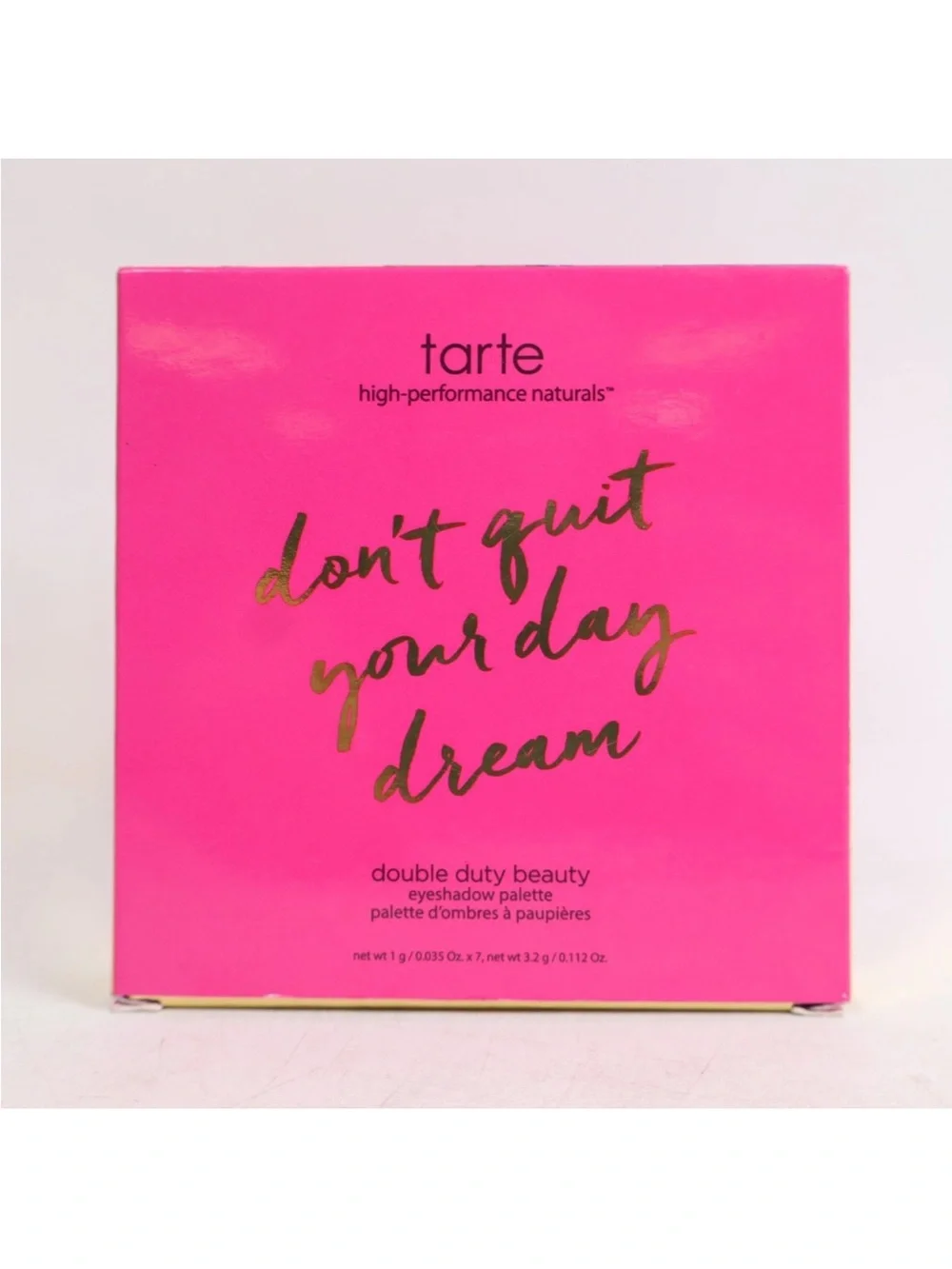 Tarte Don't Quit Your Day Dream Eyeshadow Palette NIB AUTHENTIC batch code #OF21
